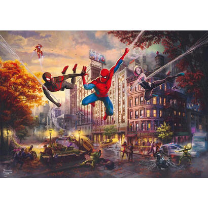 schmidt-spiele-thomas-kinkade-studios-marvel-spider-man-friends-the-ultimate-alliance-rompecabezas-de-1000-piezas-59957