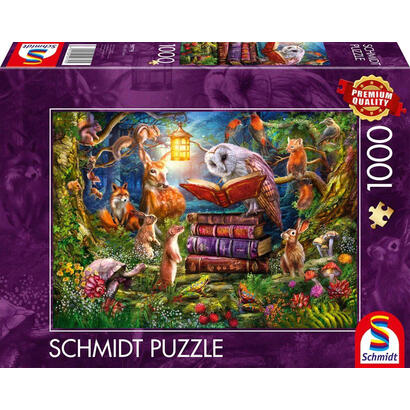 puzzle-schmidt-spiele-historias-del-bosque-de-noche-1000-piezas-59779