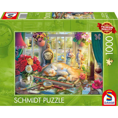 puzzle-schmidt-spiele-tiempo-con-gato-1000-piezas-59789