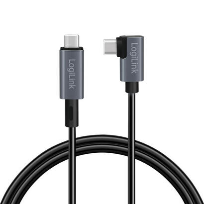 cable-logilink-usb-c-20m-katowy-negro