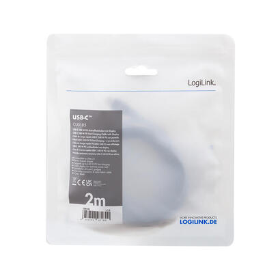cable-logilink-usb-c-20m-negro