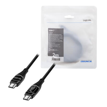 cable-logilink-usb-c-20m-negro