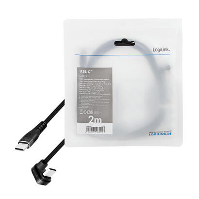cable-logilink-usb-c-20m-w-oplocie-katowy-negro