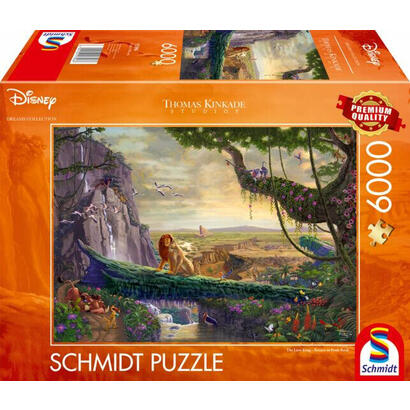 schmidt-spiele-thomas-kinkade-studios-disney-dreams-collection-el-rey-leon-regreso-a-pride-rock-puzzle-6000-piezas-57396