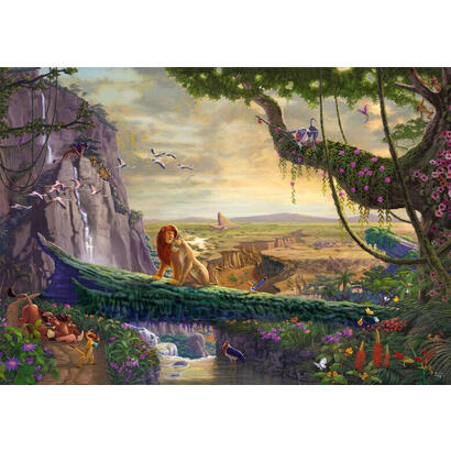 schmidt-spiele-thomas-kinkade-studios-disney-dreams-collection-el-rey-leon-regreso-a-pride-rock-puzzle-6000-piezas-57396