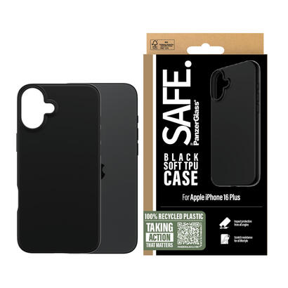 panzerglass-safe-by-tpu-case-black-iphone-16-plus-funda-para-apple-iphone-16-plus-negro
