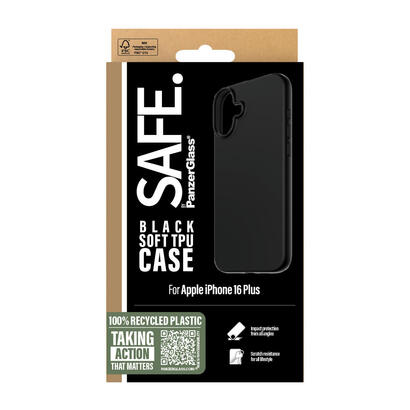 panzerglass-safe-by-tpu-case-black-iphone-16-plus-funda-para-apple-iphone-16-plus-negro