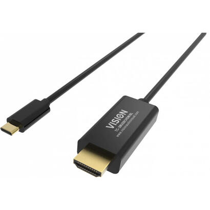 cable-vision-tc-2musbcdp8kbl-displayport-2-m-usb-tipo-c-negro