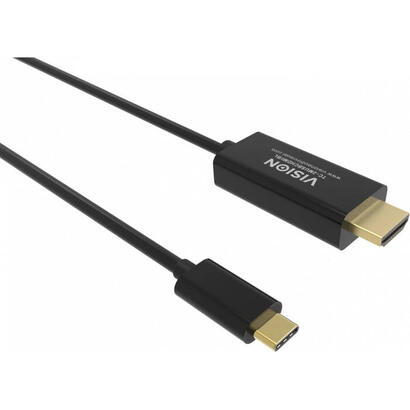 cable-vision-tc-2musbcdp8kbl-displayport-2-m-usb-tipo-c-negro