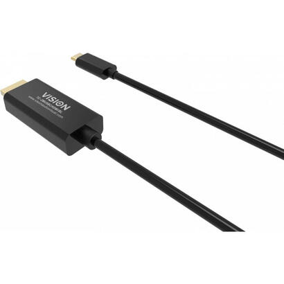 cable-vision-tc-2musbcdp8kbl-displayport-2-m-usb-tipo-c-negro