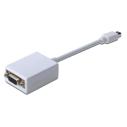 assmann-electronic-ak-340412-001-w-adaptador-de-cable-de-video-015-m-mini-displayport-vga-d-sub-blanco