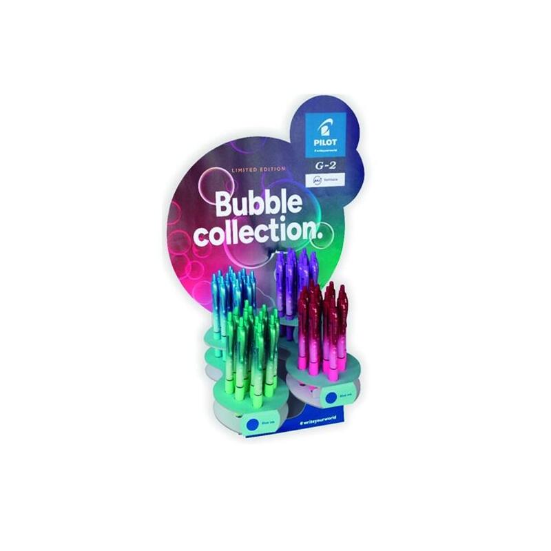 pilot-g2-bubble-collection-expositor-de-48-boligrafos-de-gel-retractiles-punta-de-bola-07mm-trazo-032mm-grip