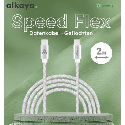 alkaya-speed-flex-cable-usb-c-a-usb-c-2-m-blanco