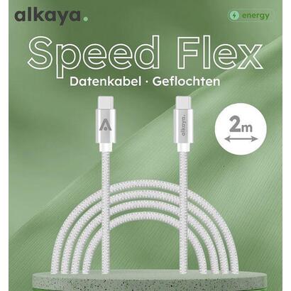 alkaya-speed-flex-cable-usb-c-a-usb-c-2-m-negro