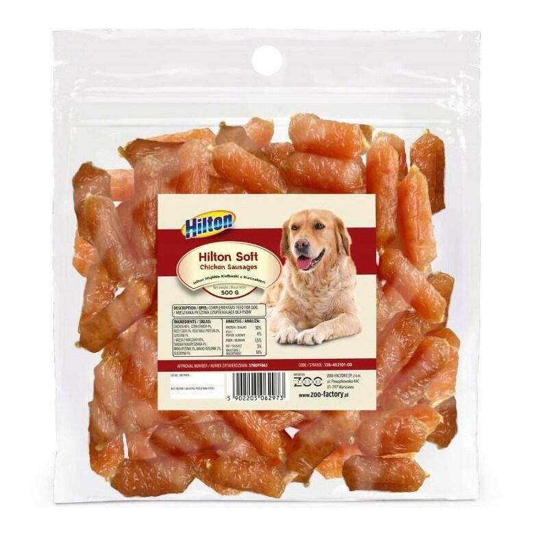 hilton-soft-chicken-sausages-dog-treat-500g