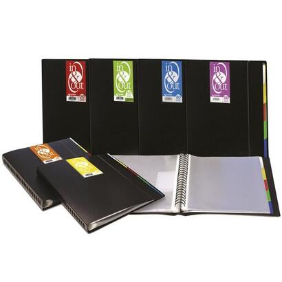 grafoplas-carpeta-100-fundas-espiral-a4-extraibles-calidad-extra-5-separadores-pp-rigido-opaco-in-out-negro