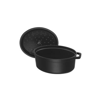 staub-la-cocotte-41cm-oval-schwarz-gusseisen