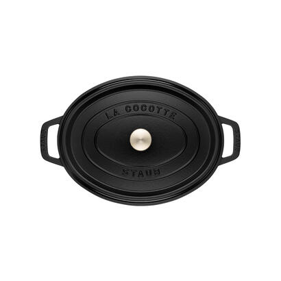 staub-la-cocotte-41cm-oval-schwarz-gusseisen