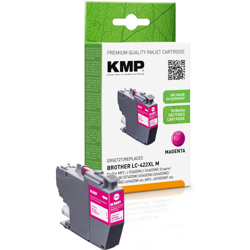 kmp-cartucho-brother-mfc-j5340dw-lc422xlm-magenta-1500s-20ml-remanufactured