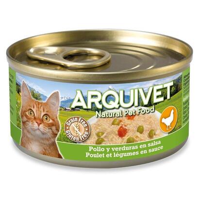 comida-para-gatos-arquivet-lata-para-gato-pollo-en-salsa-con-palitos-de-cangrejo-80g