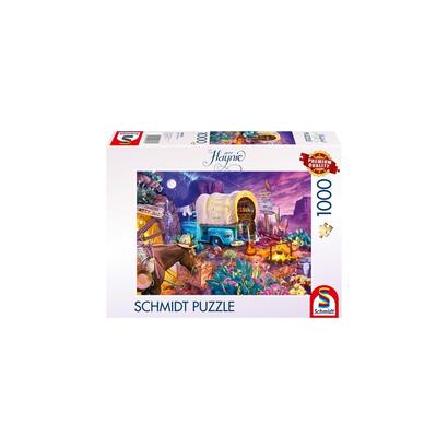 schmidt-spiele-jeff-haynie-camping-romantico-en-el-lejano-oeste-rompecabezas-de-1000-piezas-58576