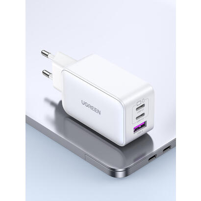 cargador-rapido-ugreen-nexode-usb-a2usb-c-65w-gan-tech-blanco