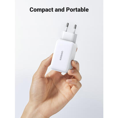cargador-rapido-ugreen-nexode-usb-a2usb-c-65w-gan-tech-blanco