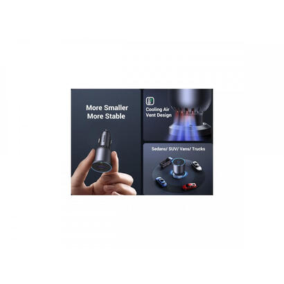 cargador-coche-ugreen-2usb-c-pd-usb-a-130w