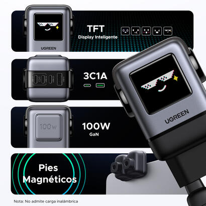 cargador-ugreen-usb-a3usb-c-100w-gan-fast
