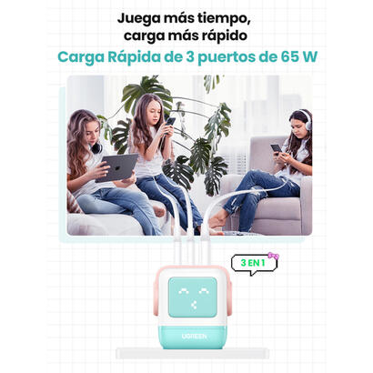cargador-ugreen-usb-a2usb-c-65w-gan-fast