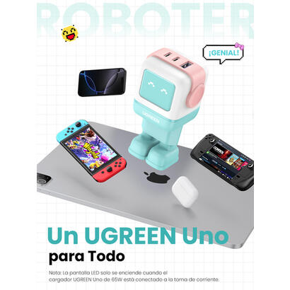 cargador-ugreen-usb-a2usb-c-65w-gan-fast