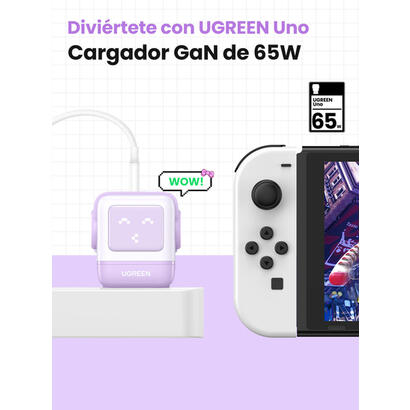 cargador-ugreen-usb-a2usb-c-65w-gan-fast