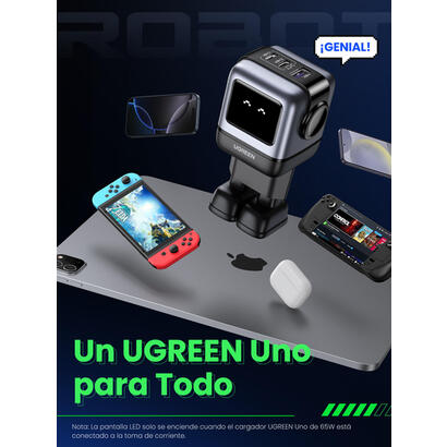 cargador-ugreen-usb-a2usb-c-65w-gan-fast