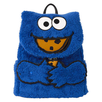 mochila-peluche-monedero-cookie-monster-barrio-sesamo-loungefly
