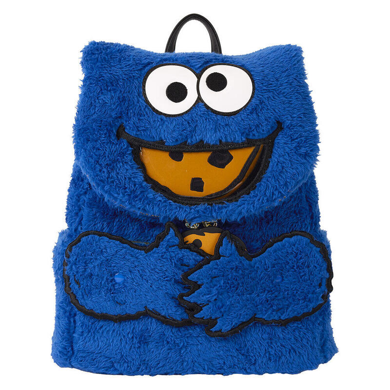 mochila-peluche-monedero-cookie-monster-barrio-sesamo-loungefly