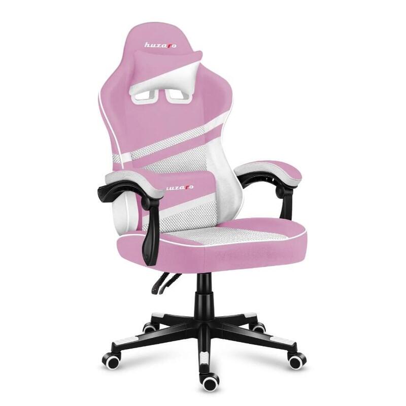 silla-gaming-huzaro-force-44-de-malla-rosa