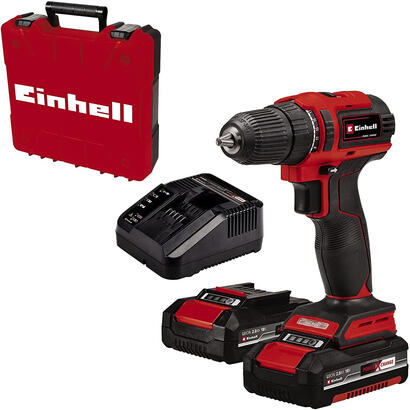 taladro-inalambrico-einhell-te-cd-1840-li-bl-rojonegro-2x-bateria-li-ion-20ah-en-estuche4513995