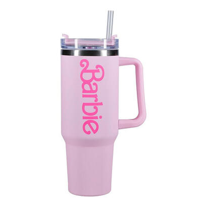 vaso-termo-con-pajita-paladone-barbie-logo-xl-1200-ml