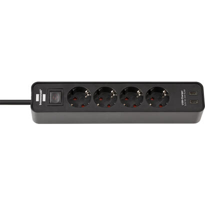 regleta-de-enchufes-brennenstuhl-ecolor-de-4-vias-con-2-puertos-usb-c-negro-cable-de-15-metros-usb-c-con-interruptor-de-segurida