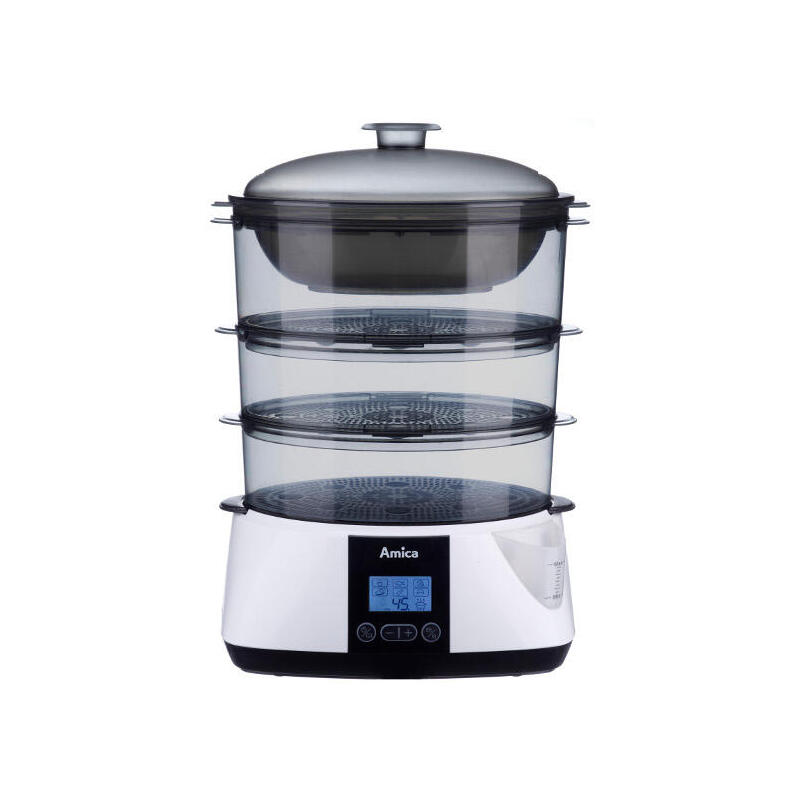 amica-pt-3011-vaporizador-3-cestas-encimera-900-w-blanco
