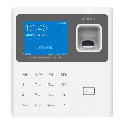 anviz-w1-pro-lector-inteligente-de-control-de-acceso-blanco