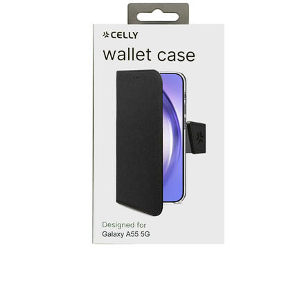 celly-wally1064-funda-para-galaxy-a55-5g-168-cm-66-funda-cartera-negro