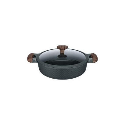 resto-kitchenware-93906-bateria-de-cocina-negro-aluminio-41-l-28-cm