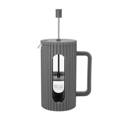 resto-kitchenware-90535-cafetera-manual-frances-de-prensa-1-l-gris