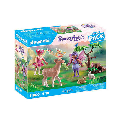 playmobil-starter-pack-hadas-con-animales-del-bosque-71800