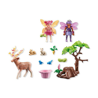 playmobil-starter-pack-hadas-con-animales-del-bosque-71800