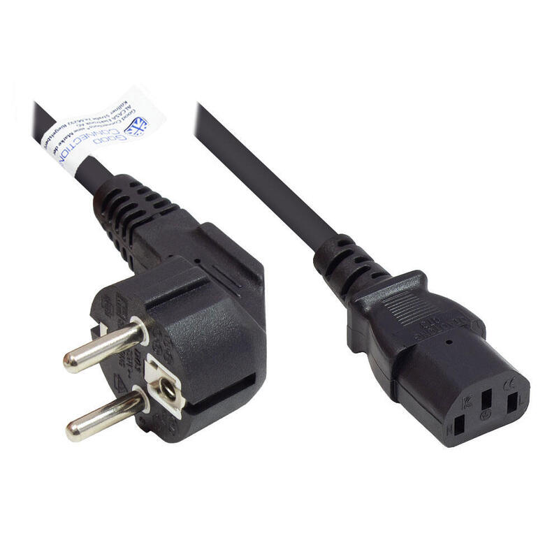 good-connections-schutzkontakt-mecker-gew-c13-negro-10m good-connections-schutzkontakt-mecker-gew-c13-negro-10m