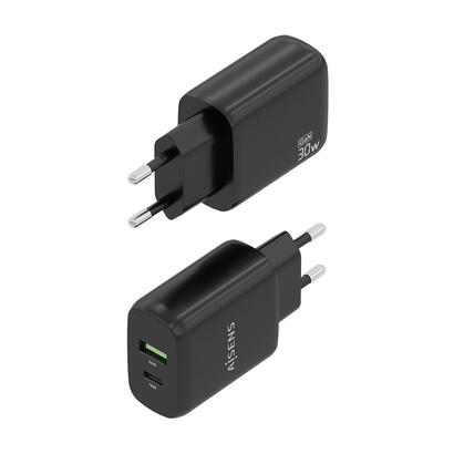 aisens-cargador-gan-30w-1xusb-c-pd30-qc40-1xusb-a-qc30-negro