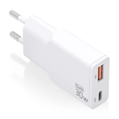 aisens-cargador-gan-ultra-delgado-30w-1xusb-c-pd30-qc40-1xusb-a-qc30-blanco