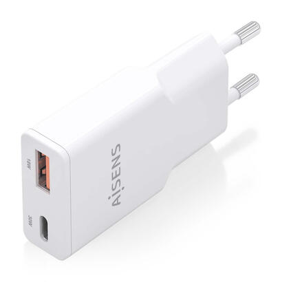 aisens-cargador-gan-ultra-delgado-30w-1xusb-c-pd30-qc40-1xusb-a-qc30-blanco